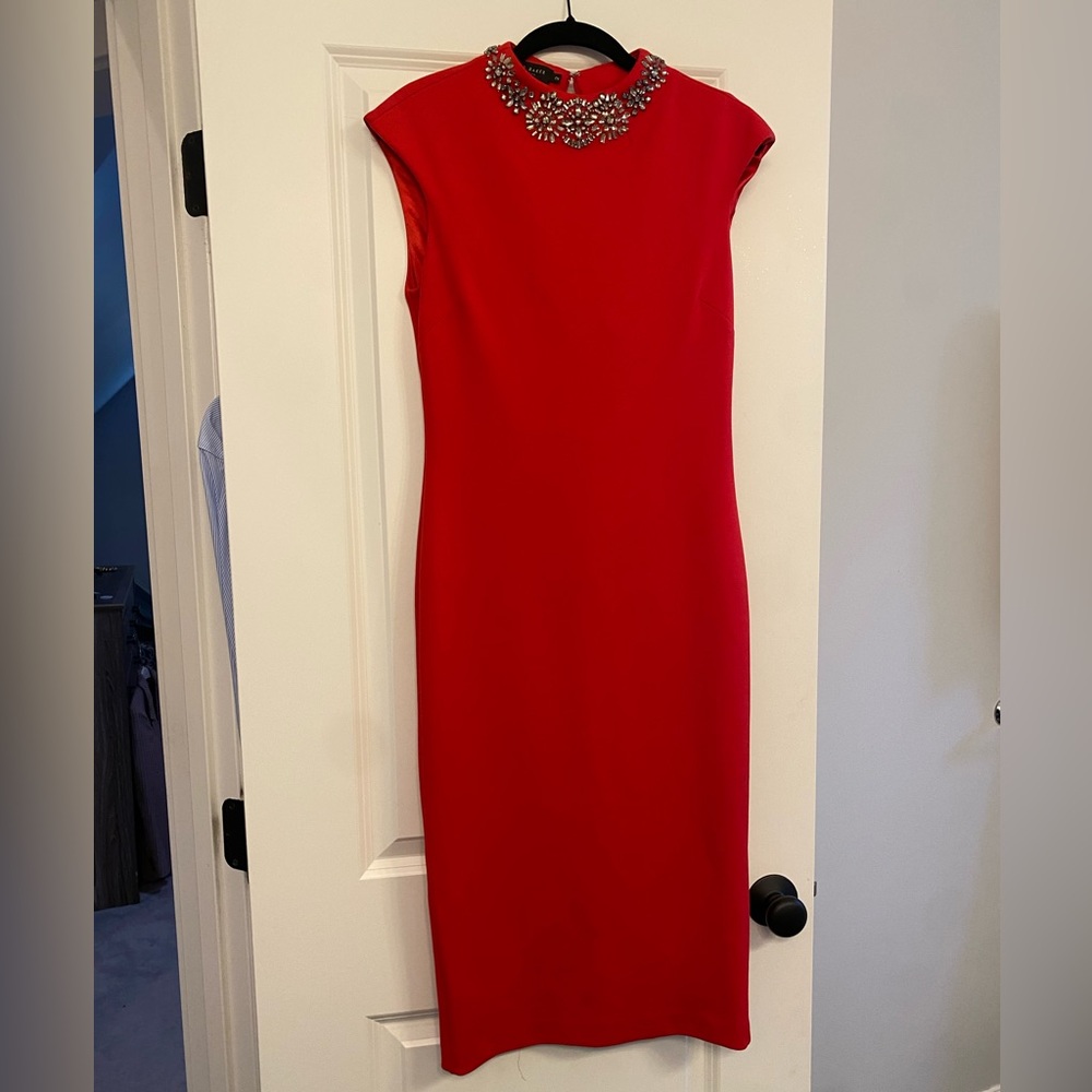Ted baker embellished collar dress